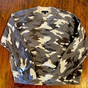 Grey Camouflage Banana Republic Sweater